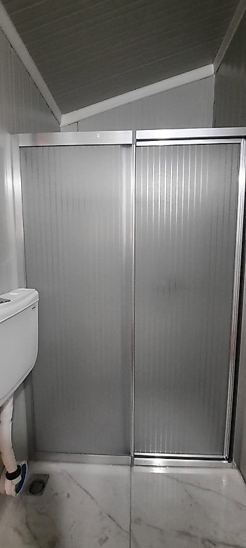 100CM İLE 120 CM ARASI 1 SABİT 1 SÜRGÜLÜ PARLAK PROFİL MİKA DUŞAKABİN